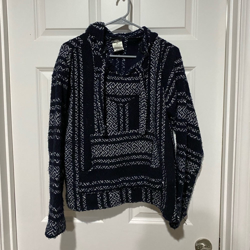 Navy blue drug rag sweater